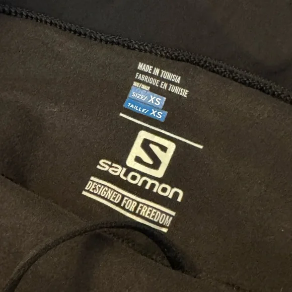 Salomon Women’s Trail Windstopper Tights Black Leggings Active Hiking ((size XS) - Picture 3 of 5